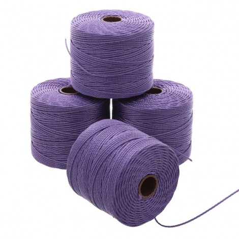 Beadsmith S-Lon Bead Cord #18 (0.5mm) - Med Purple - 77yd (70m) Beadsmith S-Lon Bead Cord #18 (0.5mm) - Med Purple - 77yd (70m)