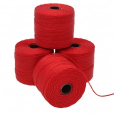Beadsmith S-Lon #18 (0.5mm) Bead Cord - Shanghai Red - 77yd (70m)