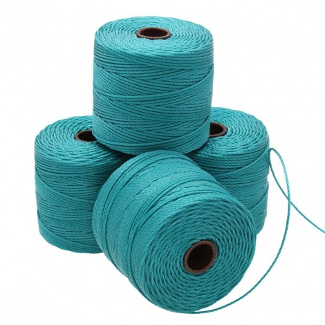 Beadsmith S-Lon Bead Cord #18 (0.5mm) - Teal - 77yd (70m)
