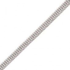 Silversilk 4.8mm 8-Needle Flat Knitted Mesh - Silver - Per 30cm