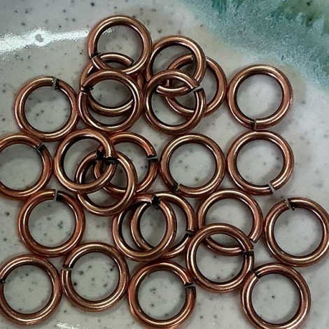 10mm Snapeez II Bella Flamed Copper Snapping Jumprings - Pack of 2