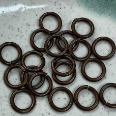 10mm Snapeez Ultraplate Jumprings - Chocolate - Pack of 2