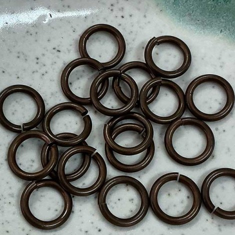 10mm Snapeez Ultraplate Jumprings - Chocolate - Pack of 2