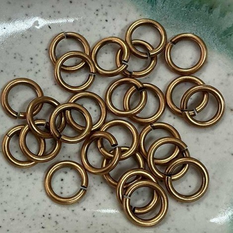 10mm Snapeez Ultraplate Jumprings - 24K Russian Gold - Pack of 2