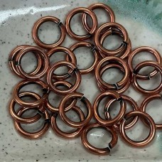 12mm Snapeez II Bella Flamed Copper Snapping Jumprings - Pack of 2