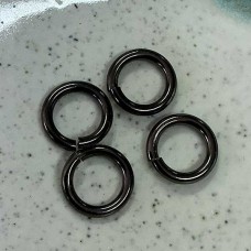 12mm Snapeez II Blackjack Ultraplate Snapping Jumprings - Pack of 2