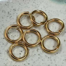 12mm Snapeez II Ultraplate Heavy Jumprings - 24K Gold Plated - Pack of 2