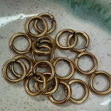 12mm Snapeez Ultraplate Jumprings - 24Kt Russian Gold - Pack of 2