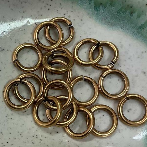 12mm Snapeez Ultraplate Jumprings - 24Kt Russian Gold - Pack of 2 12mm Snapeez Ultraplate Jumprings - 24Kt Russian Gold - Pack of 2