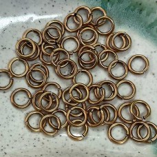 8mm Snapeez Ultraplate Locking Jumprings - 24K Russian Gold - Pack of 10
