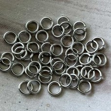 6mm Snapeez II Gray Matte Velvet Snapping Jumprings - Pack of 10