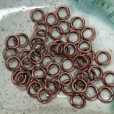 8mm Snapeez II Flaming Bella Copper Locking Jumprings - Pack of 10
