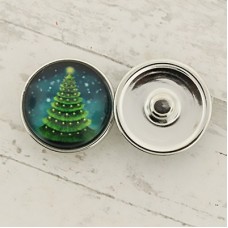 20mm Noosa Style Christmas Tree Snap Chunks - Pack of 2