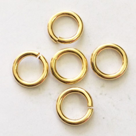 14mm Snapeez Ultraplate Jumprings - 24K Gold Plated