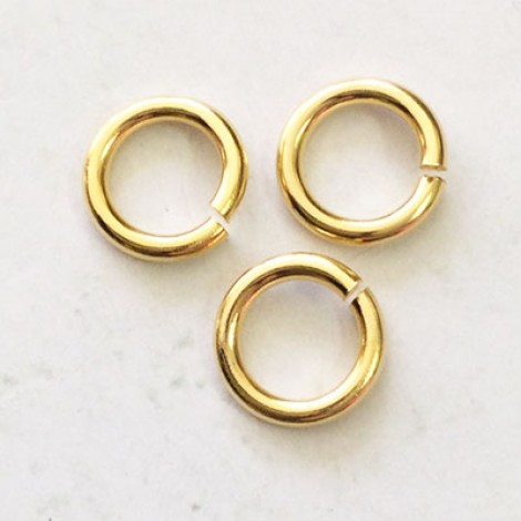 12mm Snapeez II Ultraplate Heavy Jumprings - 24K Gold Plated