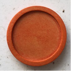 30mm (25mmID) Wooden Round Pendant Bezel Settings - Orange - Pack of 10