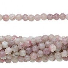 4mm Natural Lilac Stone Round Gemstone Beads