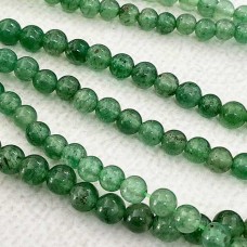 4mm Round Green Aventurine Beads - Strand