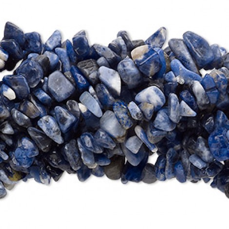 Sodalite Medium Gemstone Chip Beads - 36" Strand
