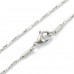 1.5mm 64cm Stainless Steel Coreana Necklace Chain with Lobster Clasp