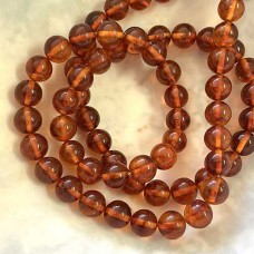 6mm Baltic Amber Round Gemstone Beads - 16 inch strand