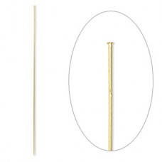 5" (125mm) 18ga Stickpins - Gold Plated