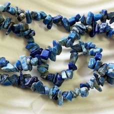 Medium Lapis Lazuli Gemstone Chips - 36 inch Strand