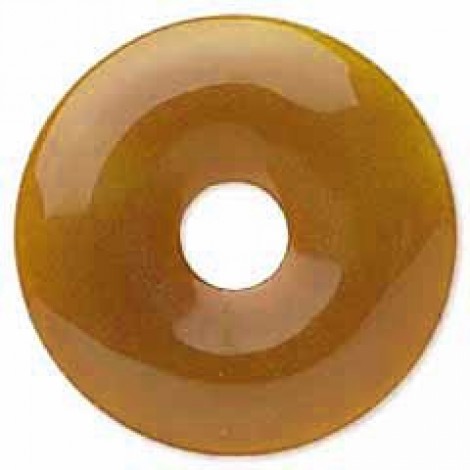 50mm Red Agate Gemstone Focal Bead Donut
