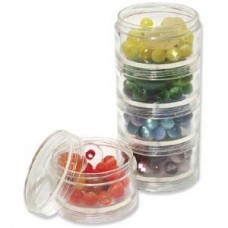 2in (50mm) diam Beadsmith Stack Jars x 5