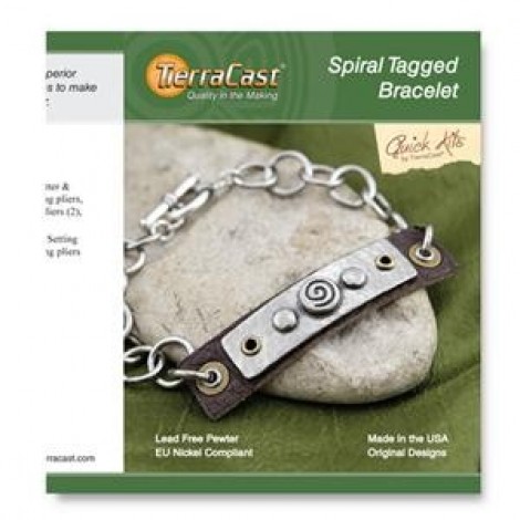 TierraCast Quick Kit - Spiral Tagged Bracelet