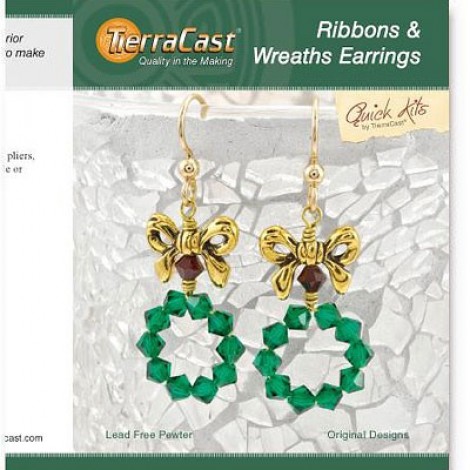 TierraCast Quick Kit - Ribbons & Wreaths Earrings
