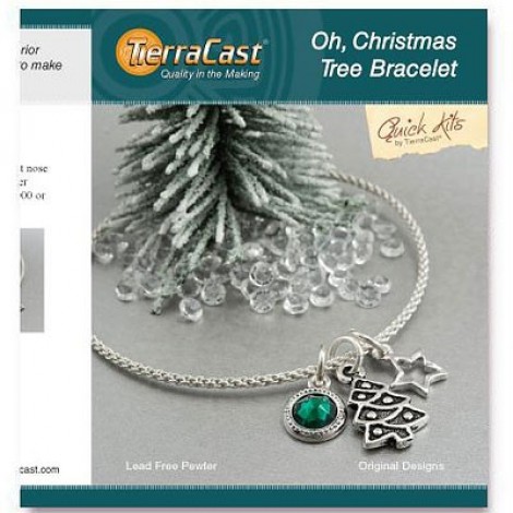 TierraCast Quick Kit - Oh Christmas Tree Bangle