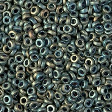3mm Miyuki Spacer Beads - Matte Metallic Patina Iris - 10gm