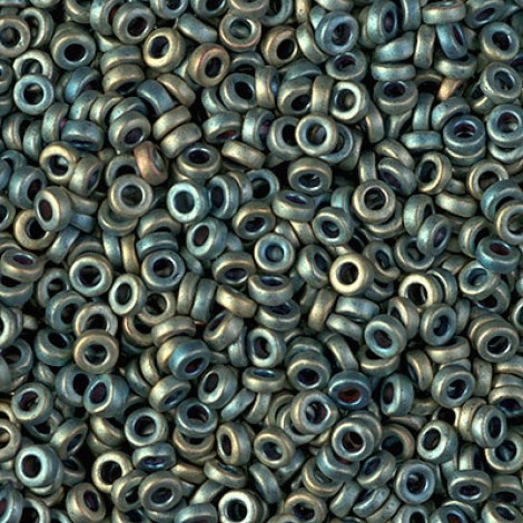 3mm Miyuki Spacer Beads - Matte Metallic Patina Iris - 10gm