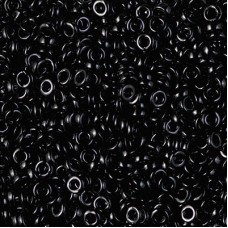 3mm Miyuki Spacer Beads - Opaque Black - 10gm