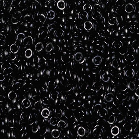 3mm Miyuki Spacer Beads - Opaque Black - 10gm