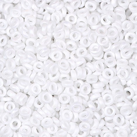 3mm Miyuki Spacer Beads - Unicorn Matte White AB - 10gm