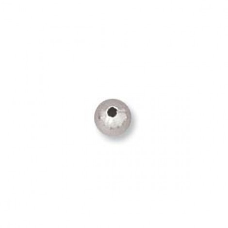 3mm Sterling Silver Seamless Spacer Beads - 0.9mm hole - Pack of 10