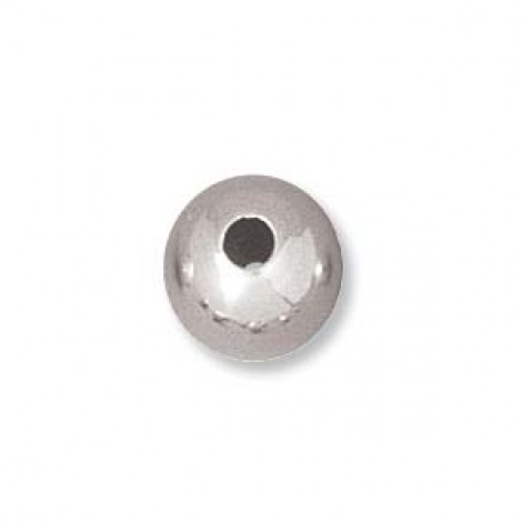 8mm Sterling Silver Round Seamless Beads with 2.2mm hole - Each