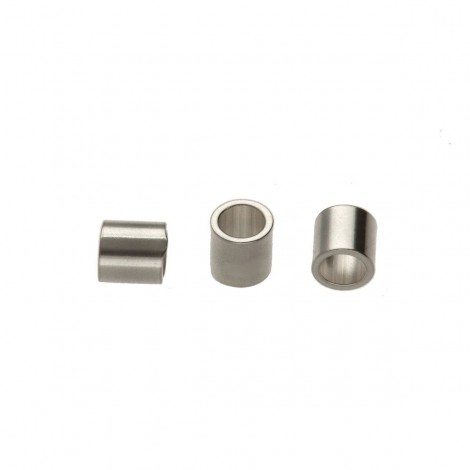 2x2mm (1.34mm ID) Beadsmith Sterling Silver Crimp Tubes - Pack of 20