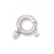6mm Sterling Silver Spring Clasp with open ring