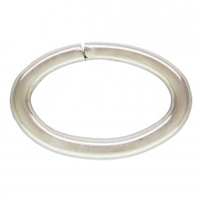 7.3x5.2mm 18ga 925 Sterling Silver Oval Open Jumprings - Pack of 2
