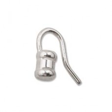 3.1mm ID Sterling Silver Hook End Caps