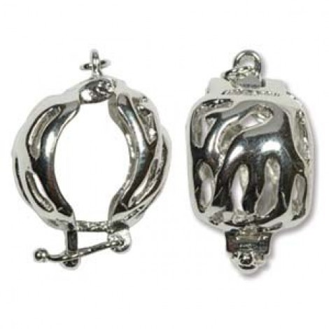 10-11mm Sterling Silver Bead Cage
