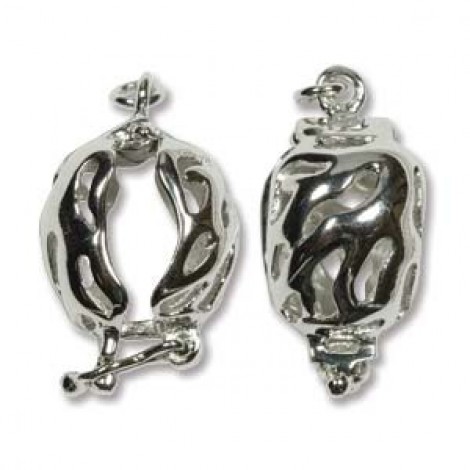 7-8mm Sterling Silver Bead Cage