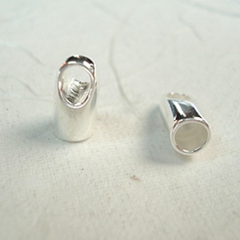 2.5mm ID Sterling Silver Cord End Caps - Per pair