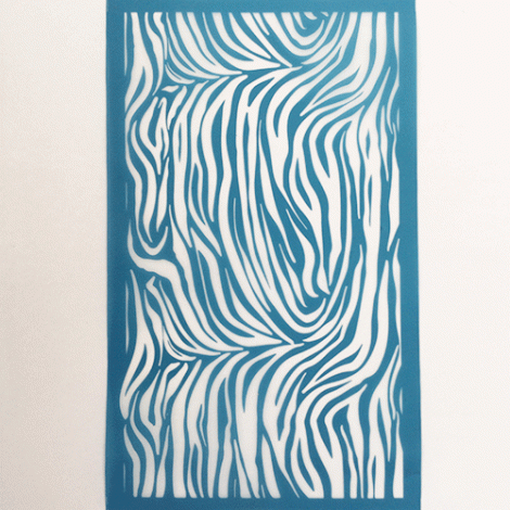 80x140mm Silk Screen Sheet - Tiger Stripes