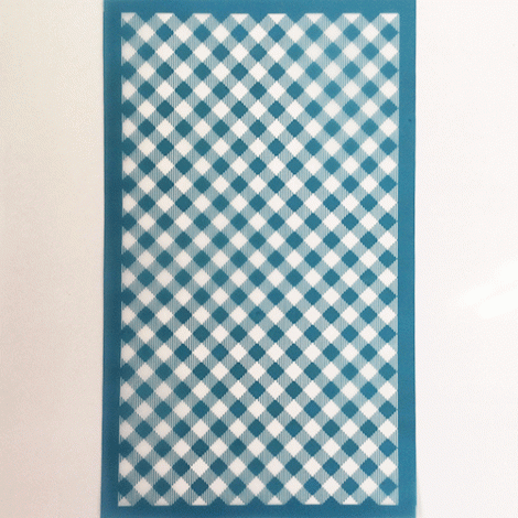 80x140mm Silk Screen Sheet - Gingham