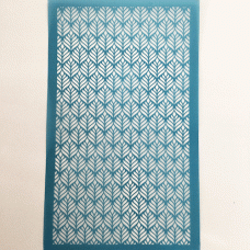 80x140mm Silk Screen Sheet - Leaf Pattern