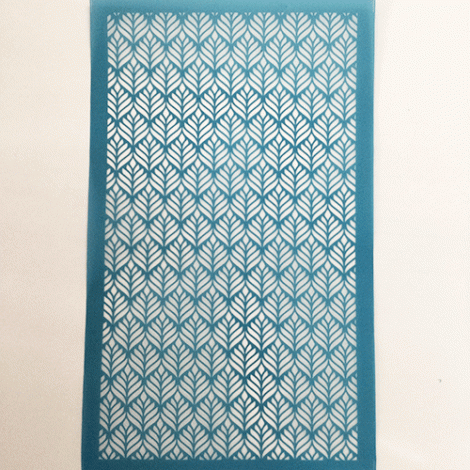 80x140mm Silk Screen Sheet - Leaf Pattern